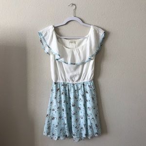 floral chiffon dress